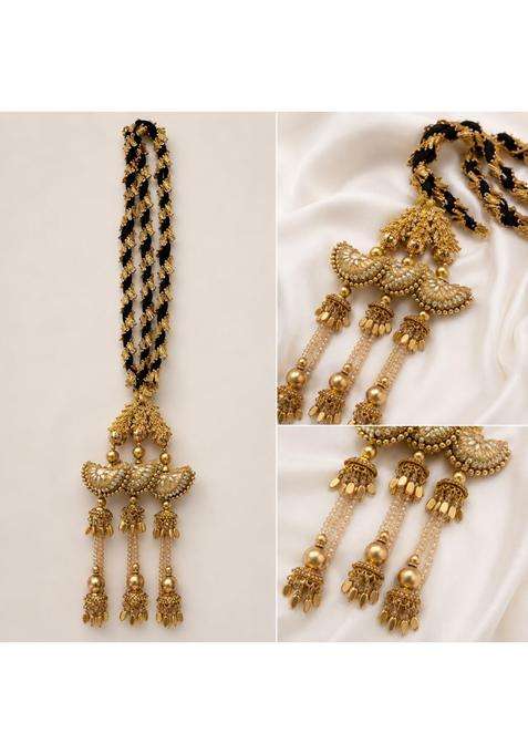 Beyond Products Punjabi Paranda for Women Heavy Stylish Hair Accessory for Hair Brown