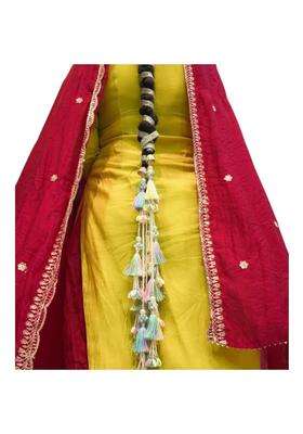 Beaded Multicolor Tassels Traditional Hair Accessory Multicolor Paranda Punjabi Hevy Paranda Punjabi Paranda