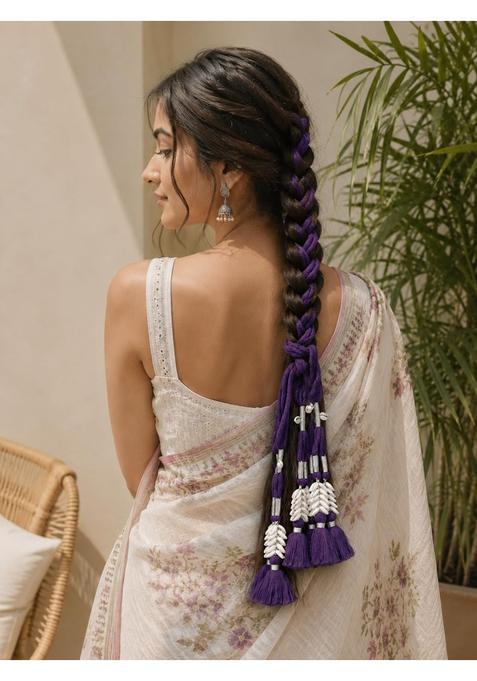 Zippy Flora Handmade Boho Parandi Traditional Hair Accessory with Tassles and Shells