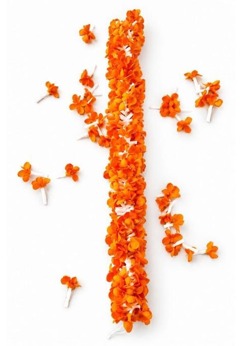 Artificial Jasmine Gajra Veni for Hair Paranda White Mogra Flower Garland String for Women Hair Bn Decoration