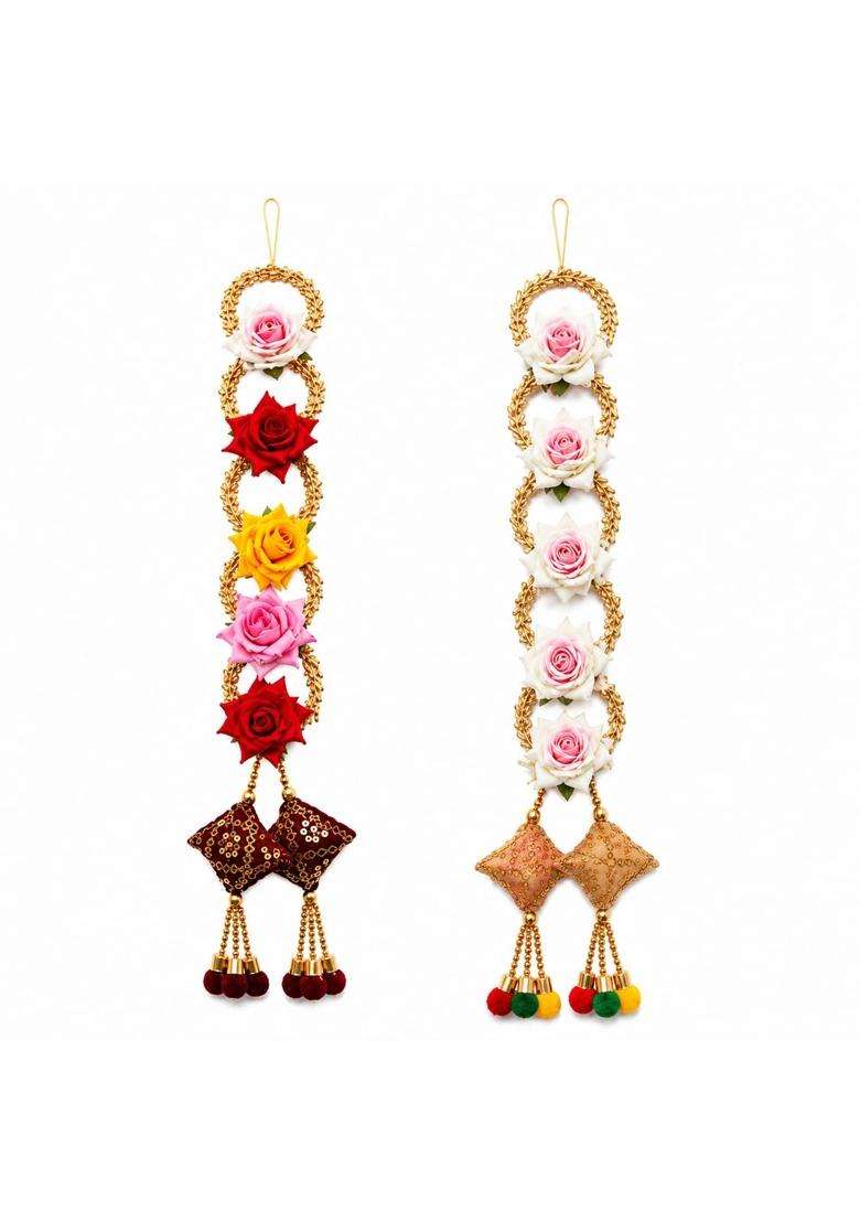Pingaksha Innovation 2 Pcs Flower Parranda Punjabi Hair Paranda - Indya