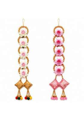Pingaksha Innovation 2 Pcs Flower Parranda Punjabi Hair Paranda