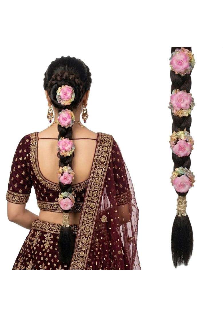 Ritzkart Traditional Bridal Punjabi Paranda 27 Inch Heavy Decorative Hair Accessory for Women Stylish Panjabi - Indya