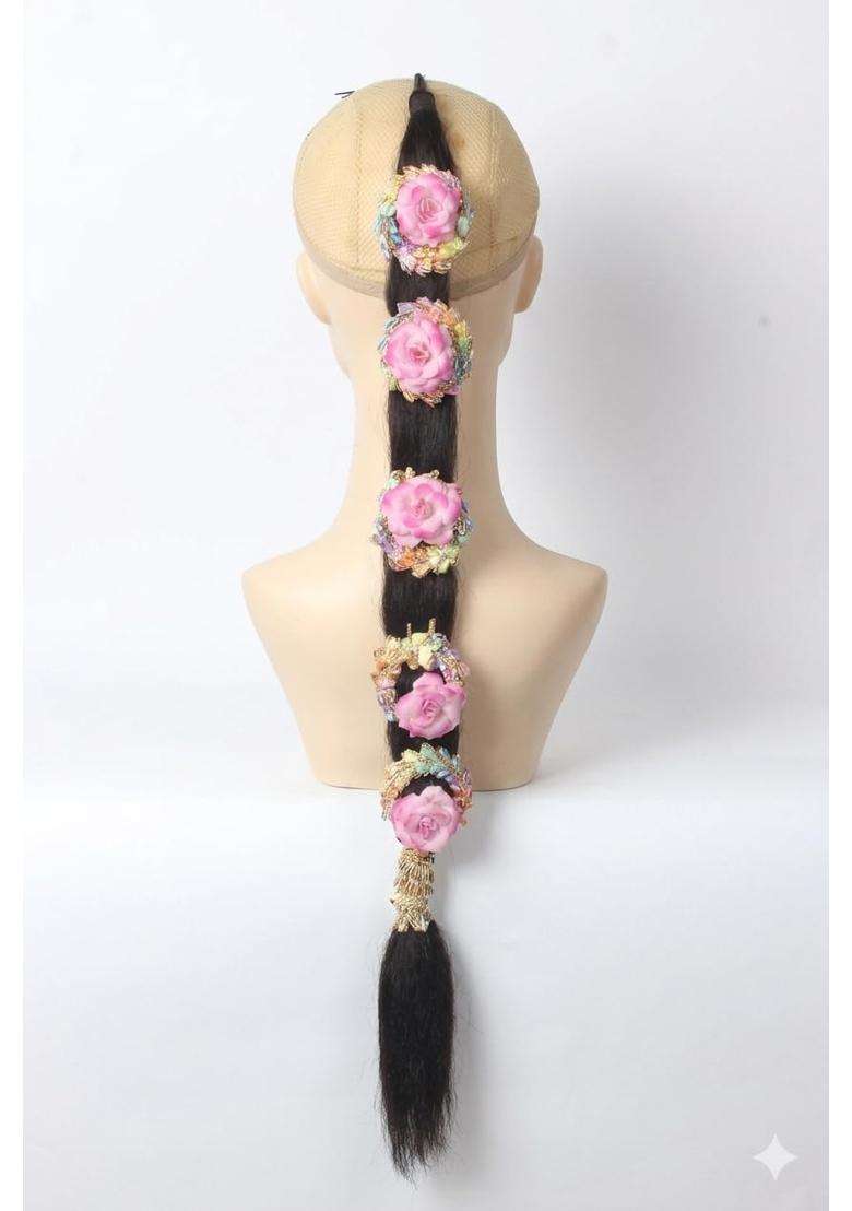Ritzkart Traditional Bridal Punjabi Paranda 27 Inch Heavy Decorative Hair Accessory for Women Stylish Panjabi - Indya