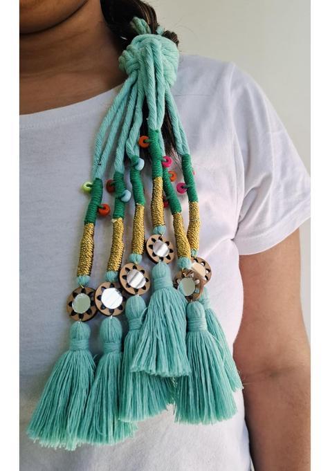 Zippy Flora Handmade Boho Parandi Paranda Traditional Hair Accessory for Women and Girls
