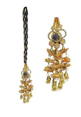 VTN Womens Patiala Shahi Parandi Paranda Traditional Hair Accessory Braid Tassles Hair Extension Gota Choti