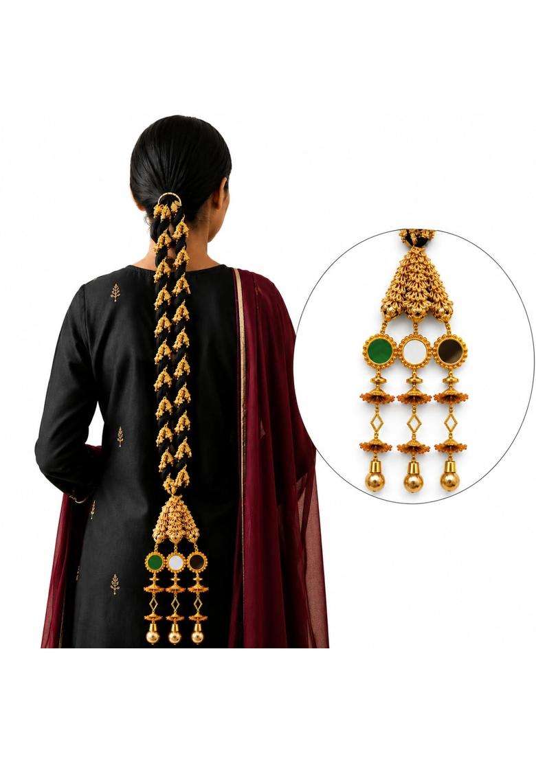 Beyond Products Punjabi Paranda for Women Traditional Patiala Shahi Hair Parandi Braid Extension Choti - Indya
