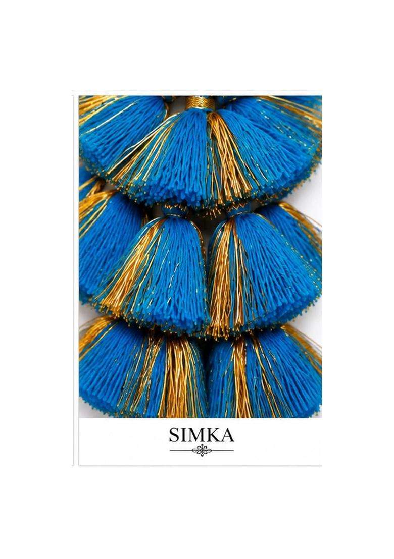 Simka Women and Girls Multicolour Light Weight Heavy Punjabi Paranda Hand Made Braid Tassles Hair Extensions - Indya