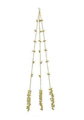 Kashmiri Ghungroo Parandi for Women and Girls Traditional Punjabi Hair Paranda with Golden Ghungroo Tassels