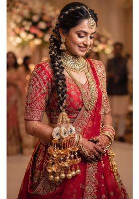 Golden Velina Royal Peacock Motif Handcrafted Parandapanjabi Paranda Handcrafted Traditional Hair Parandi