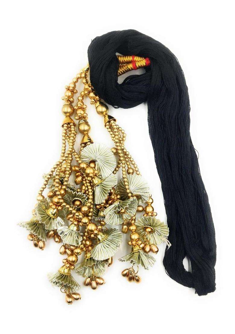 Simka Light Weight Heavy Design Patiala Shahi Paranda Parandi for Women Braid Tassles Hair Extension Choti - Indya