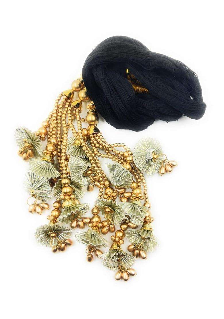 Simka Light Weight Heavy Design Patiala Shahi Paranda Parandi for Women Braid Tassles Hair Extension Choti - Indya
