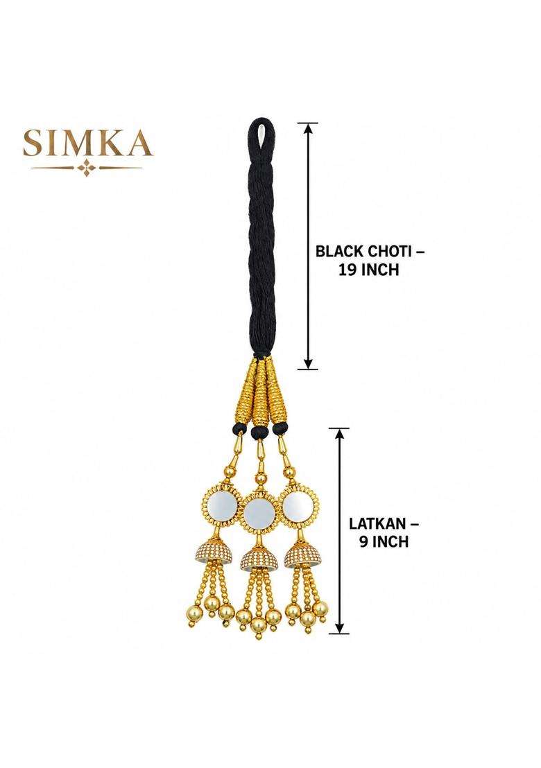 Simka Latest Fashion Lahori Fancy Hair Paranda for Womens and Girls - Indya