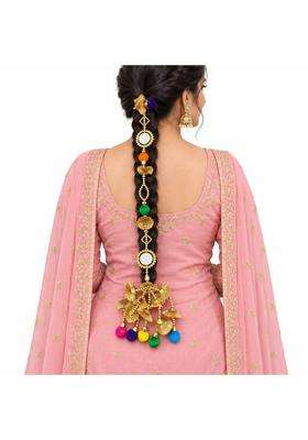 Simka Patiala Shahi Parandi Paranda for Women Braid Tassles Hair Extension Choti Ethnic Hair Accessories