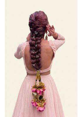 Praajka Handmade Punjabi Paranda for Women Traditional Patiala Shahi Hair Parandi Braid Extension Choti