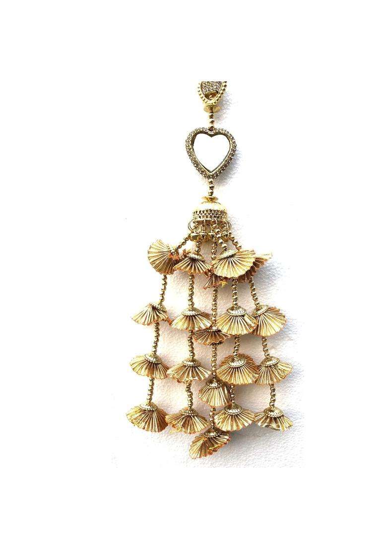 Sandynavz Light Weight Hair Jewellery Choti Jadai Billai Wedding Bridal Jewellery Paranda Parandi Braid - Indya