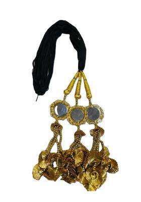Apgenterprises Punjabi Paranda Choti Braid Tassels Hair Accessory Golden Silver Traditional Hair Pack of 2