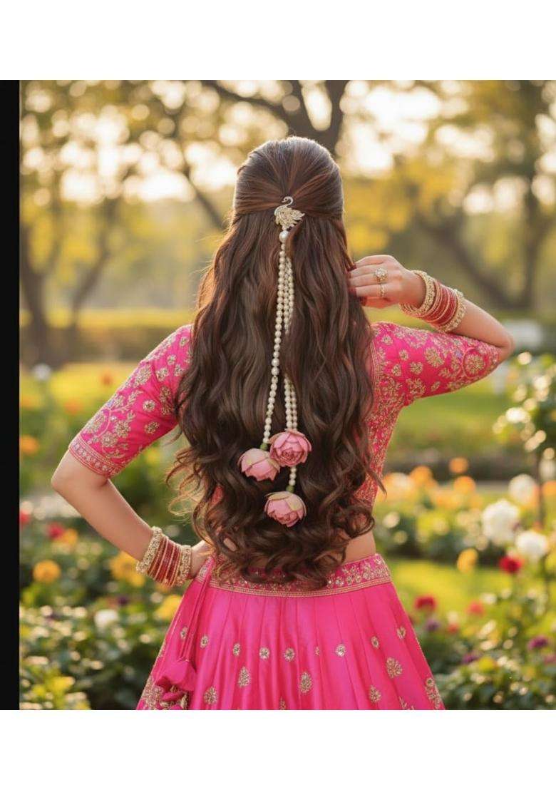 Dormitorry Womens Patiala Shahi Parandi Paranda Traditional Hair Accessory Braid Tassles Hair Extension Choti - Indya