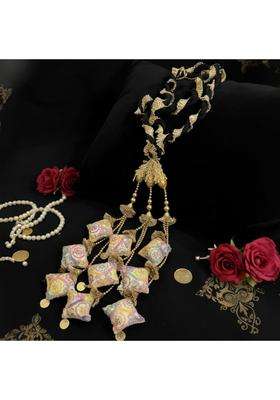 Miras by Sai Traders Meera Prandi Heavy Design Paranda Hair Extension Braid Tassels with Cushion Design