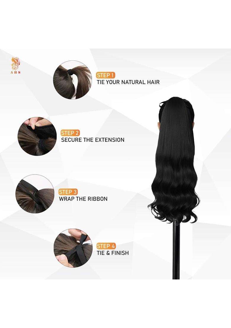 AHS Punjabi Parandi and Hair Ribbon Hair Extension for Women and Girls - Indya