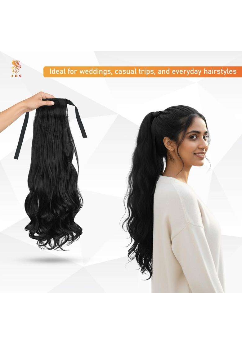 AHS Punjabi Parandi and Hair Ribbon Hair Extension for Women and Girls - Indya
