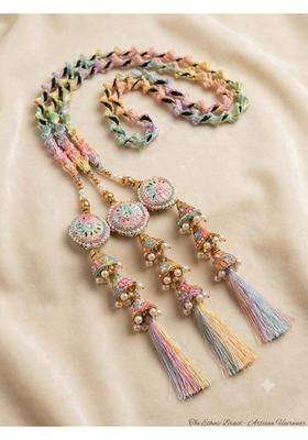 Multicolour Heavy Punjabi Paranda with Rhombus Mirror Work