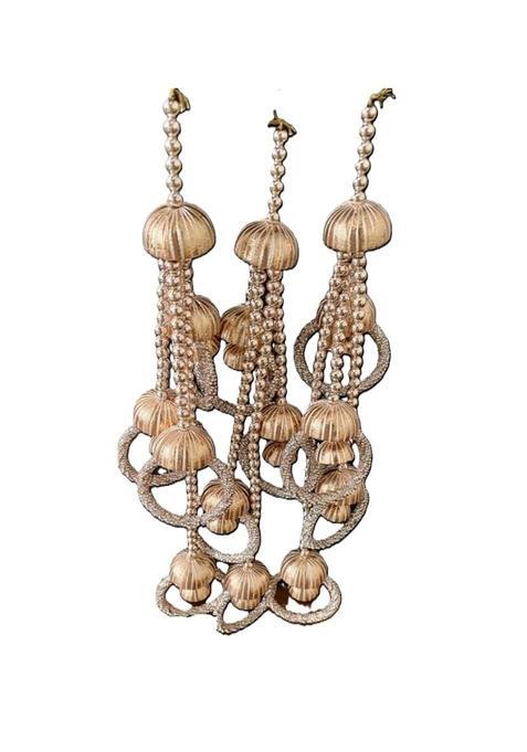 Patiala Shahi Punjabi Paranda Parandi Less Latkan 2 Traditional Hair Accessory with Braid Choti Silver
