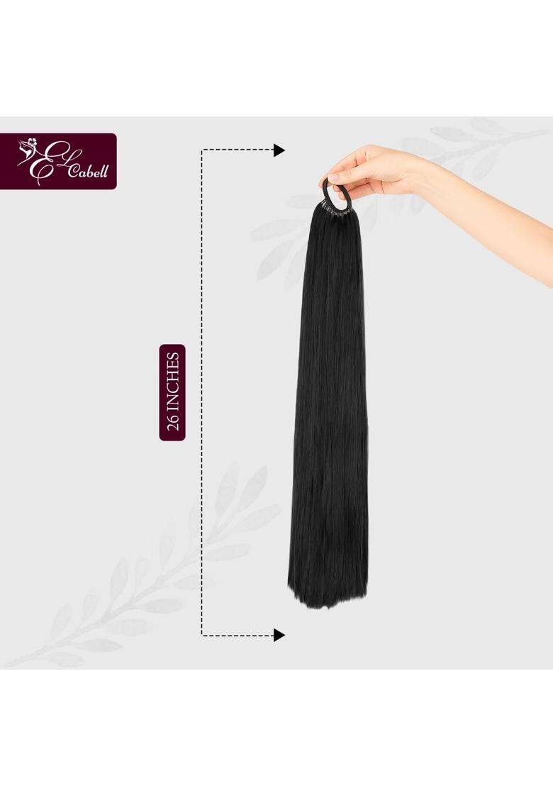 Baal Choti Combo Gives You a Long Thick Braid Instantly Comes with 2 Rose Clips for a Complete Traditional - Indya