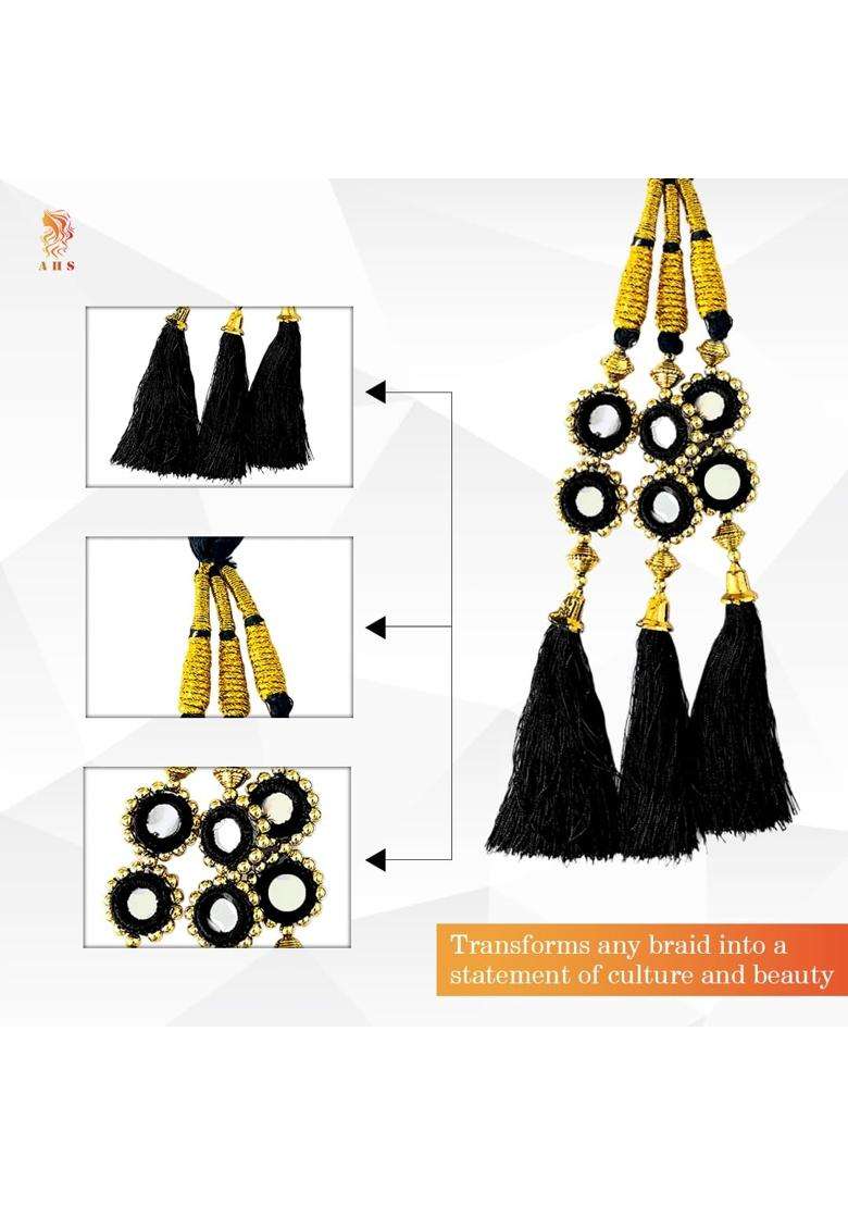 AHS Long Ponytail Hair Extension with Parandi Paranda for Women and Girls - Indya