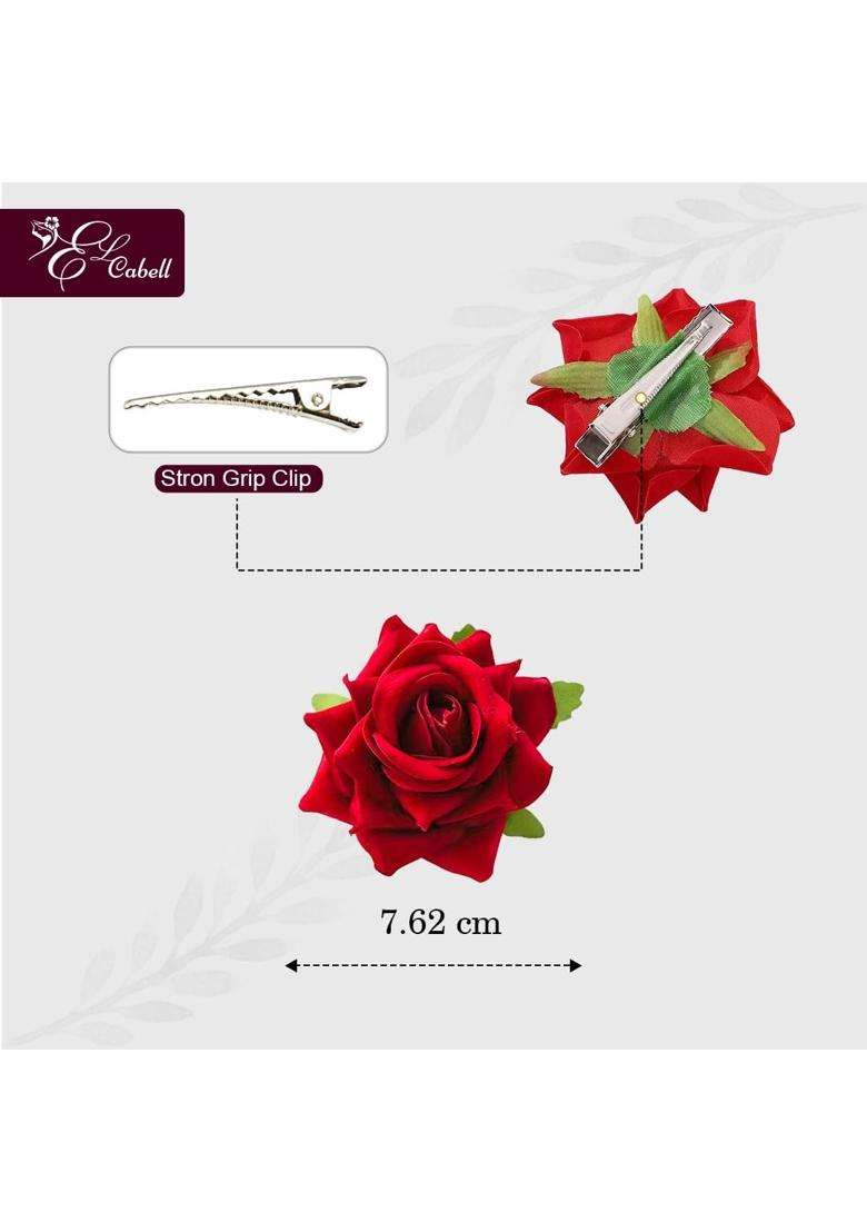 Baal Choti Combo Gives You a Long Thick Braid Instantly Comes with 2 Rose Clips for a Complete Traditional - Indya