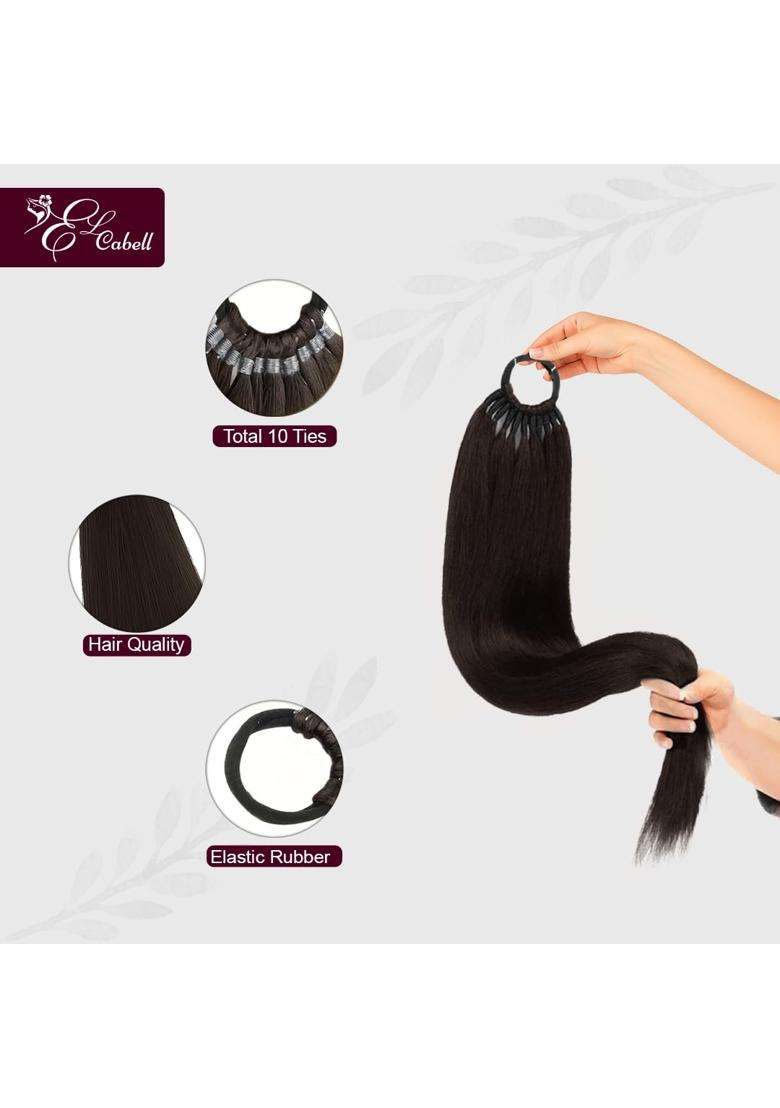 Baal Choti Combo Gives You a Long Thick Braid Instantly Comes with 2 Rose Clips for a Complete Traditional - Indya
