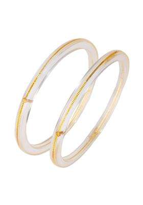 Hem Jewels by Ashok Jewellers 22KT 916 Yellow Gold Handmade Pola Bangles Wedding Chooda Churas Set of 2