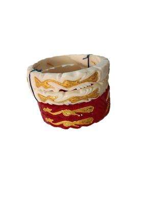 Purabi Original Shakha Pola Badhano Bangle Set Red and White with Gold Design