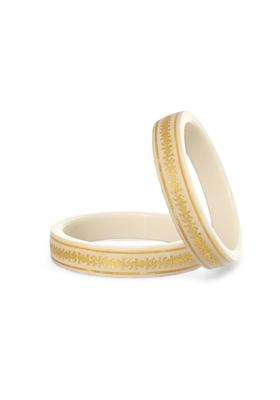 Hem Jewels by Ashok Jewellers 22KT 916 Yellow Gold Pola Bangles Gold Wedding Chooda for Women Set of 2