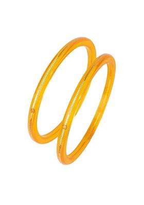 Hem Jewels by Ashok Jewellers 22KT 916 Yellow Gold Handmade Pola Bangles Wedding Chooda Churas Set of 2