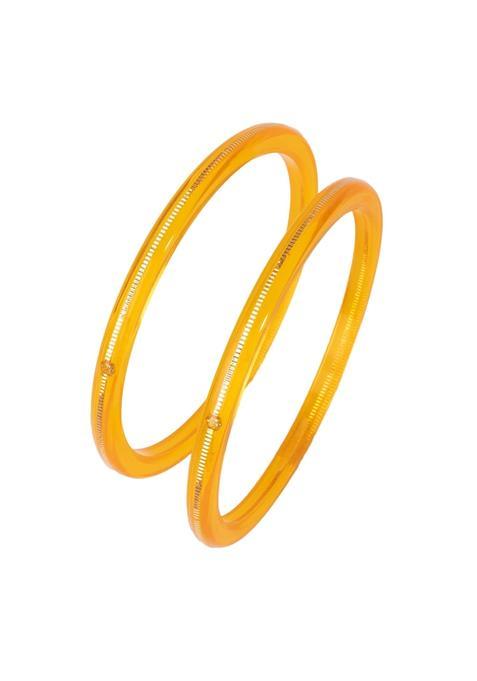 Hem Jewels by Ashok Jewellers 22KT 916 Yellow Gold Handmade Pola Bangles Wedding Chooda Churas Set of 2
