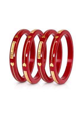 IP Jewellers Red IRA and PEU IP Jewellers 22K Hallmark Stamped Pola Bangles