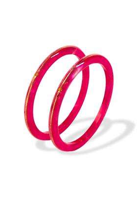 Hem Jewels by Ashok Jewellers 22KT 916 Yellow Gold Handmade Pola Bangles Wedding Chooda Churas Set of 2