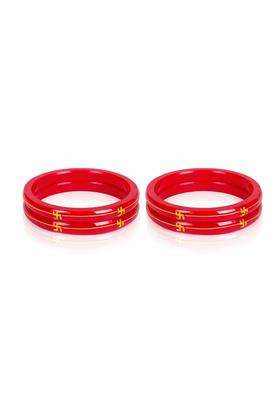 IRA and PEU Green 22K Hallmark Stamped Pola Bangles Premium Laminated Bridal Bangles for Women