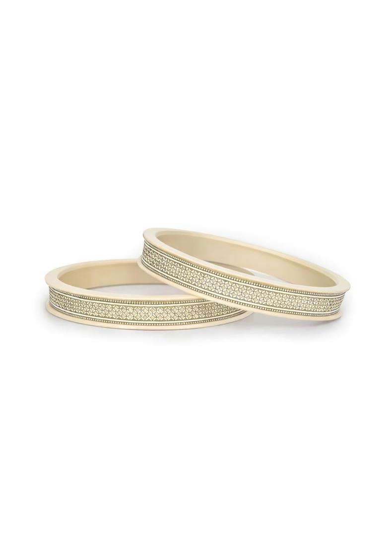 Milan Jewellers Silver Pola Bangles - Indya