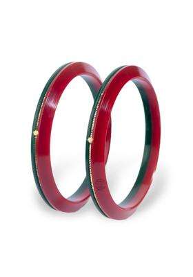 Hem Jewels by Ashok Jewellers 22KT 916 Yellow Gold Pola Bangles Gold Handmade Chudi Wedding Chooda Set of 2