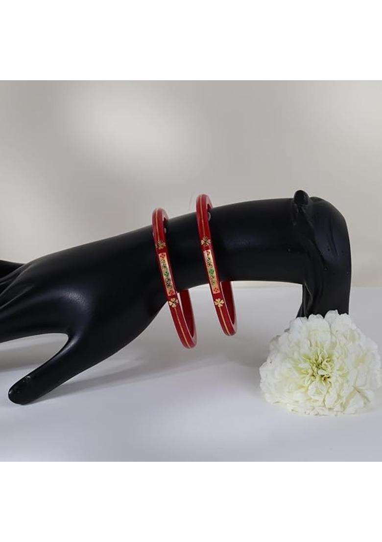 Bapasitaram Jewels 0 Point 100 Mil 22K Gold Pola Bangles for Women - Indya
