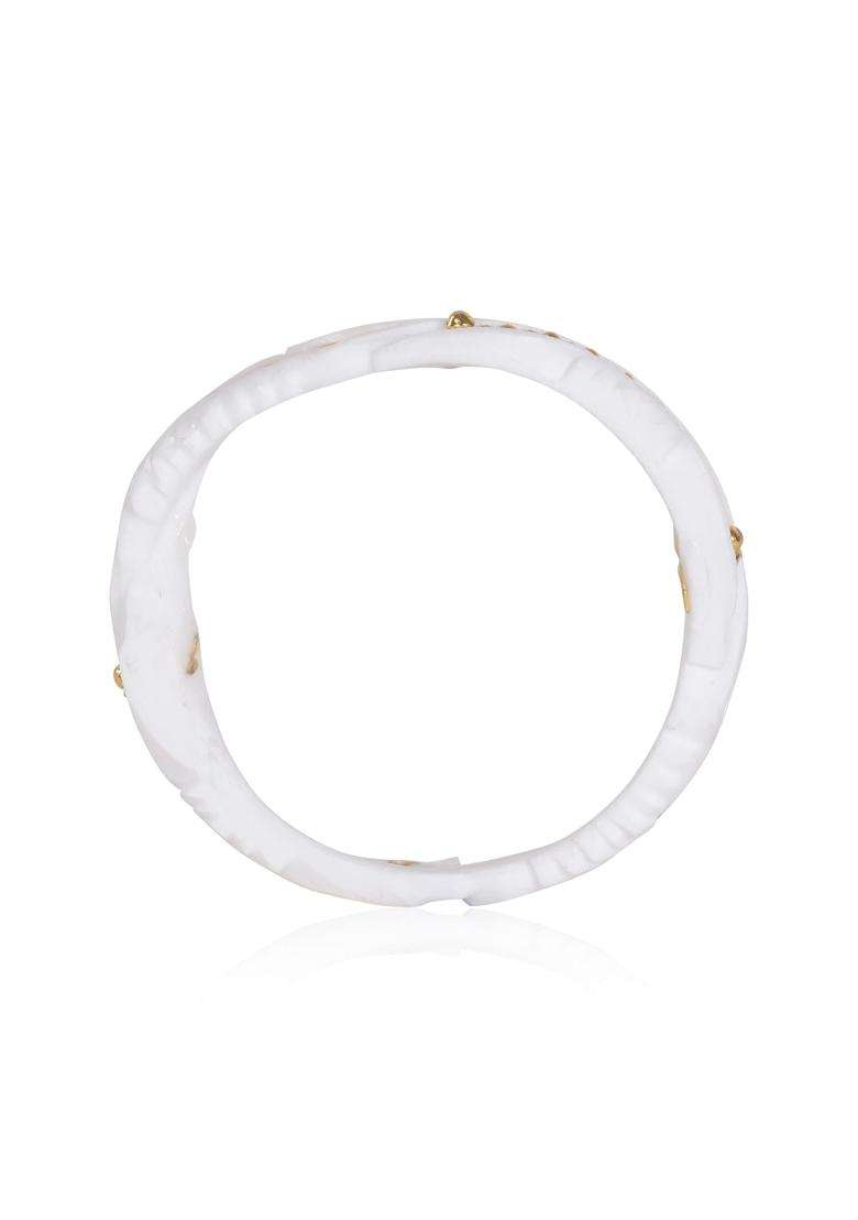 Happycraft Sakha Pola Original Traditional Elegant City Gold Designer Bangle for Women Pack of 2 - Indya