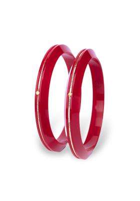 Hem Jewels by Ashok Jewellers 22KT 916 Yellow Gold Pola Bangles Gold Handmade Chudi Wedding Chooda Set of 2