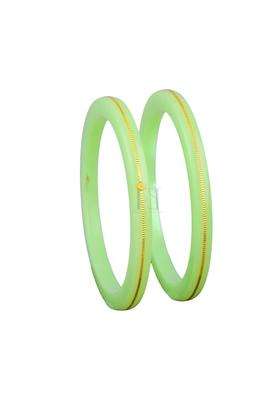 Bapasitaram Jewels Gold Pola Bangles for Women Elegant Ethnic Bangles Pair for Traditional Outfit