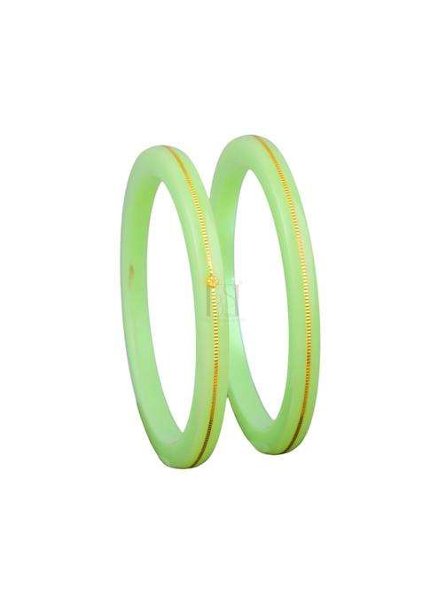 Bapasitaram Jewels Gold Pola Bangles for Women Elegant Ethnic Bangles Pair for Traditional Outfit