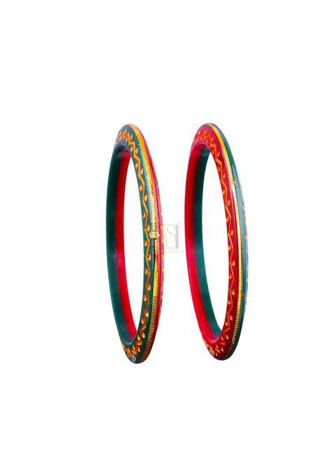 Bapasitaram Jewels Gold Pola Bangles for Women Traditional Handcrafted Festival Wear Daily Wear Wedding Bangle