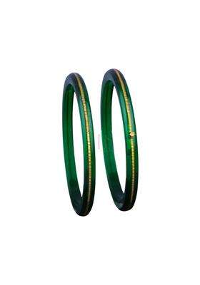 Bapasitaram Jewels Gold Pola Bangles for Women Ethnic Wear Handcrafted Bangles Pair for Festivals