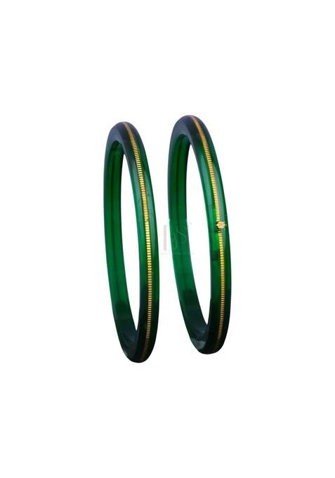 Bapasitaram Jewels Gold Pola Bangles for Women Ethnic Wear Handcrafted Bangles Pair for Festivals