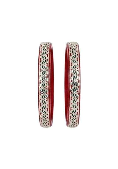 BAPA Sitaram Gold Bapasitaram Jewels 925 Silver Pola Bangles Set of 2